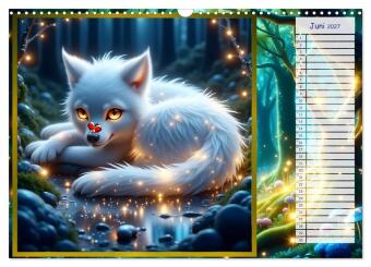 Der magische Freundschaftswald (Wandkalender 2027 DIN A3 quer), CALVENDO Monatskalender