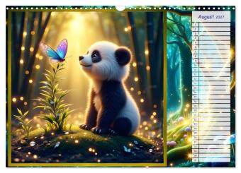 Der magische Freundschaftswald (Wandkalender 2027 DIN A3 quer), CALVENDO Monatskalender