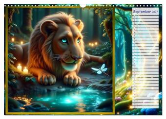 Der magische Freundschaftswald (Wandkalender 2027 DIN A3 quer), CALVENDO Monatskalender