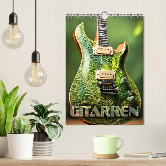 Traumhafte Gitarren (Wandkalender 2027 DIN A4 hoch), CALVENDO Monatskalender