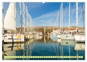 Trogir - Historisches Juwel an der Adria (hochwertiger Premium Wandkalender 2027 DIN A2 quer), Kunstdruck in Hochglanz