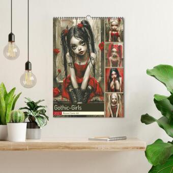 Gothic-Girls. Bizzare Comic-Art (Wandkalender 2027 DIN A3 hoch), CALVENDO Monatskalender
