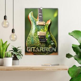 Traumhafte Gitarren (Wandkalender 2027 DIN A3 hoch), CALVENDO Monatskalender