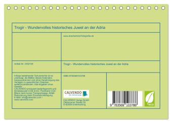 Trogir - Historisches Juwel an der Adria (Tischkalender 2027 DIN A5 quer), CALVENDO Monatskalender