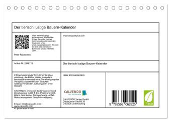 Der tierisch lustige Bauern-Kalender (Tischkalender 2027 DIN A5 quer), CALVENDO Monatskalender