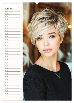 Kurzhaarschnitte. Zeitlose und schöne Schnitte für kurze Haare (hochwertiger Premium Wandkalender 2027 DIN A2 hoch), Kunstdruck in Hochglanz