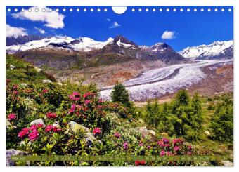 Hotspots im Wallis - Schweiz (Wandkalender 2027 DIN A4 quer), CALVENDO Monatskalender