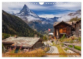 Hotspots im Wallis - Schweiz (Wandkalender 2027 DIN A4 quer), CALVENDO Monatskalender