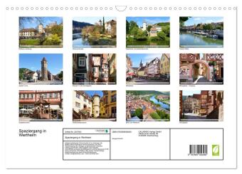 Spaziergang in Wertheim (Wandkalender 2027 DIN A3 quer), CALVENDO Monatskalender