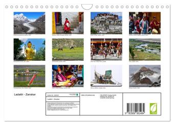 Ladakh - Zanskar (Wandkalender 2027 DIN A4 quer), CALVENDO Monatskalender