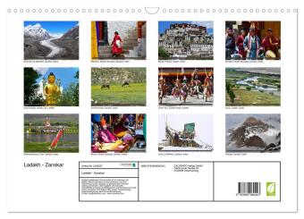 Ladakh - Zanskar (Wandkalender 2027 DIN A3 quer), CALVENDO Monatskalender