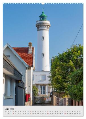 Phares Bretons Bretonische Leuchttürme (Wandkalender 2027 DIN A2 hoch), CALVENDO Monatskalender