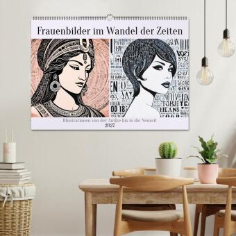 Frauenbilder im Wandel der Zeiten (Wandkalender 2027 DIN A2 quer), CALVENDO Monatskalender