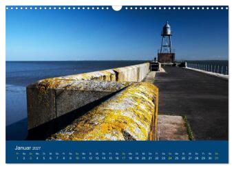 Die Nordmole in Wilhelmshaven. Historisches Relikt und Lieblingsort. (Wandkalender 2027 DIN A3 quer), CALVENDO Monatskalender