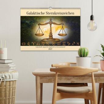 Galaktische Sternkreiszeichen (Wandkalender 2027 DIN A3 quer), CALVENDO Monatskalender