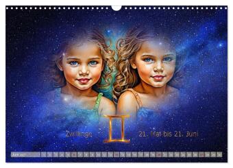 Galaktische Sternkreiszeichen (Wandkalender 2027 DIN A3 quer), CALVENDO Monatskalender