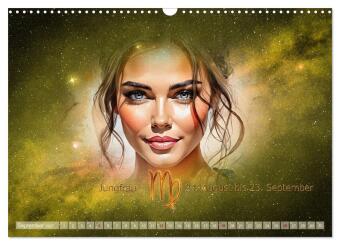 Galaktische Sternkreiszeichen (Wandkalender 2027 DIN A3 quer), CALVENDO Monatskalender