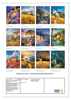 Poesie des Lichts - impressionistisches Südfrankreich (Wandkalender 2027 DIN A2 hoch), CALVENDO Monatskalender