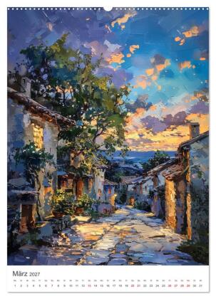 Poesie des Lichts - impressionistisches Südfrankreich (Wandkalender 2027 DIN A2 hoch), CALVENDO Monatskalender