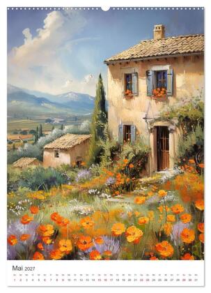 Poesie des Lichts - impressionistisches Südfrankreich (Wandkalender 2027 DIN A2 hoch), CALVENDO Monatskalender