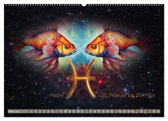 Galaktische Sternkreiszeichen (Wandkalender 2027 DIN A2 quer), CALVENDO Monatskalender