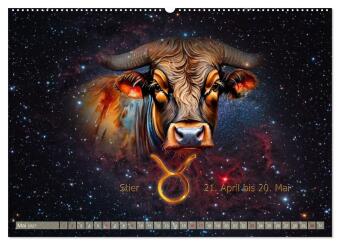 Galaktische Sternkreiszeichen (Wandkalender 2027 DIN A2 quer), CALVENDO Monatskalender