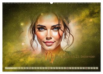 Galaktische Sternkreiszeichen (Wandkalender 2027 DIN A2 quer), CALVENDO Monatskalender