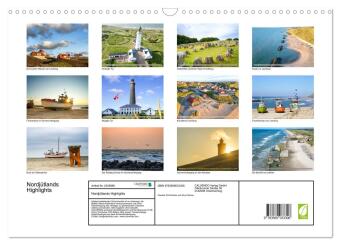 Nordjütlands Highlights (Wandkalender 2027 DIN A3 quer), CALVENDO Monatskalender