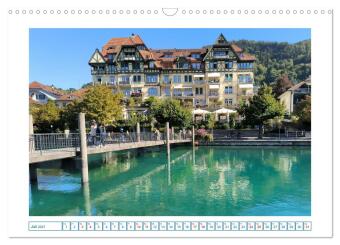Schweizer Städte (Wandkalender 2027 DIN A3 quer), CALVENDO Monatskalender