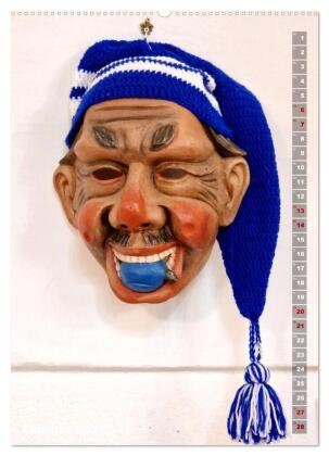 Leben, lachen, Narren (Wandkalender 2027 DIN A2 hoch), CALVENDO Monatskalender