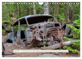 Autowracks - Verlorener Glanz 2027 (Wandkalender 2027 DIN A4 quer), CALVENDO Monatskalender