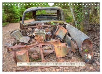 Autowracks - Verlorener Glanz 2027 (Wandkalender 2027 DIN A4 quer), CALVENDO Monatskalender