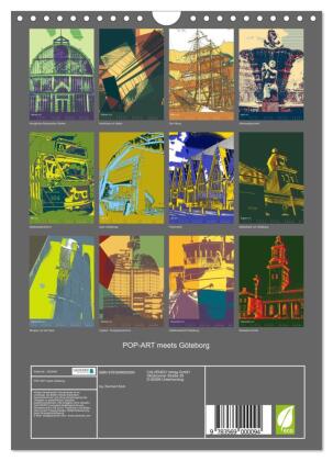 POP-ART meets Göteborg (Wandkalender 2027 DIN A4 hoch), CALVENDO Monatskalender