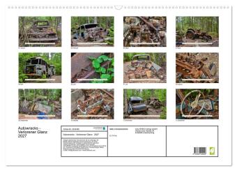 Autowracks - Verlorener Glanz 2027 (Wandkalender 2027 DIN A2 quer), CALVENDO Monatskalender