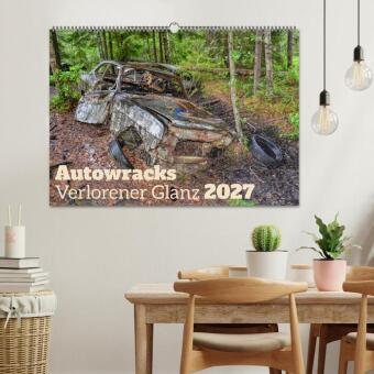 Autowracks - Verlorener Glanz 2027 (Wandkalender 2027 DIN A2 quer), CALVENDO Monatskalender