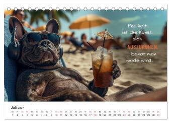 Tierische Klugscheißer (Tischkalender 2027 DIN A5 quer), CALVENDO Monatskalender