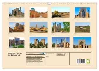 Usbekistan, Perlen der Seidenstraße (Wandkalender 2027 DIN A3 quer), CALVENDO Monatskalender