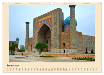 Usbekistan, Perlen der Seidenstraße (Wandkalender 2027 DIN A3 quer), CALVENDO Monatskalender