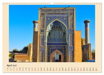 Usbekistan, Perlen der Seidenstraße (Wandkalender 2027 DIN A3 quer), CALVENDO Monatskalender