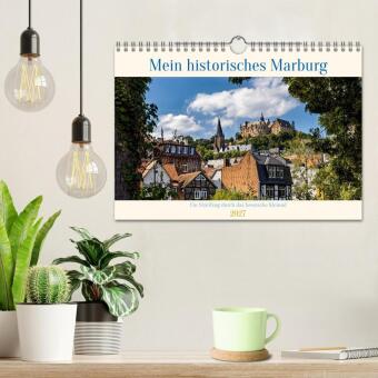 Mein historisches Marburg (Wandkalender 2027 DIN A4 quer), CALVENDO Monatskalender