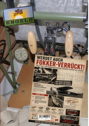 Detailgetreue Besprechung der Griffe aller Fokker Flugzeuge bis 1918