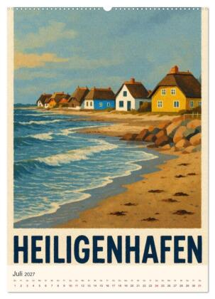 Norddeutsche Kleinode - City Poster (hochwertiger Premium Wandkalender 2027 DIN A2 hoch), Kunstdruck in Hochglanz