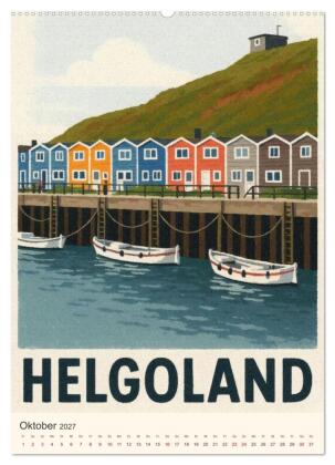 Norddeutsche Kleinode - City Poster (hochwertiger Premium Wandkalender 2027 DIN A2 hoch), Kunstdruck in Hochglanz