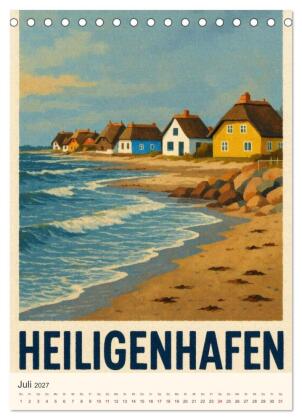 Norddeutsche Kleinode - City Poster (Tischkalender 2027 DIN A5 hoch), CALVENDO Monatskalender