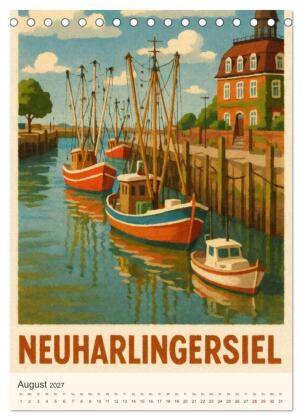 Norddeutsche Kleinode - City Poster (Tischkalender 2027 DIN A5 hoch), CALVENDO Monatskalender