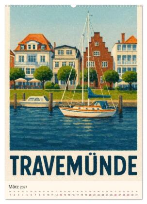 Norddeutsche Kleinode - City Poster (Wandkalender 2027 DIN A2 hoch), CALVENDO Monatskalender