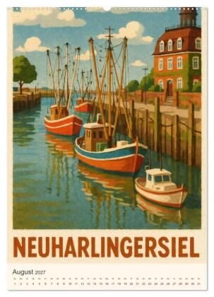 Norddeutsche Kleinode - City Poster (Wandkalender 2027 DIN A2 hoch), CALVENDO Monatskalender