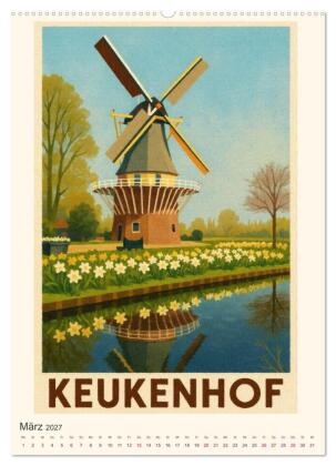 Charmante Holland-Ansichten (hochwertiger Premium Wandkalender 2027 DIN A2 hoch), Kunstdruck in Hochglanz