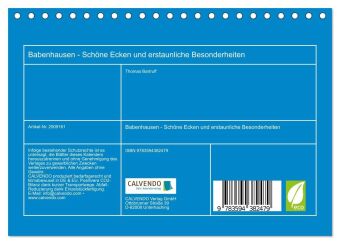 Babenhausen - Schöne Ecken und erstaunliche Besonderheiten (Tischkalender 2027 DIN A5 quer), CALVENDO Monatskalender