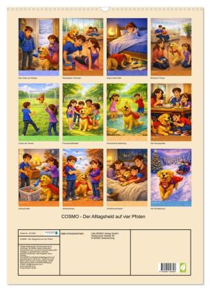 COSMO - Der Alltagsheld auf vier Pfoten (Wandkalender 2027 DIN A2 hoch), CALVENDO Monatskalender